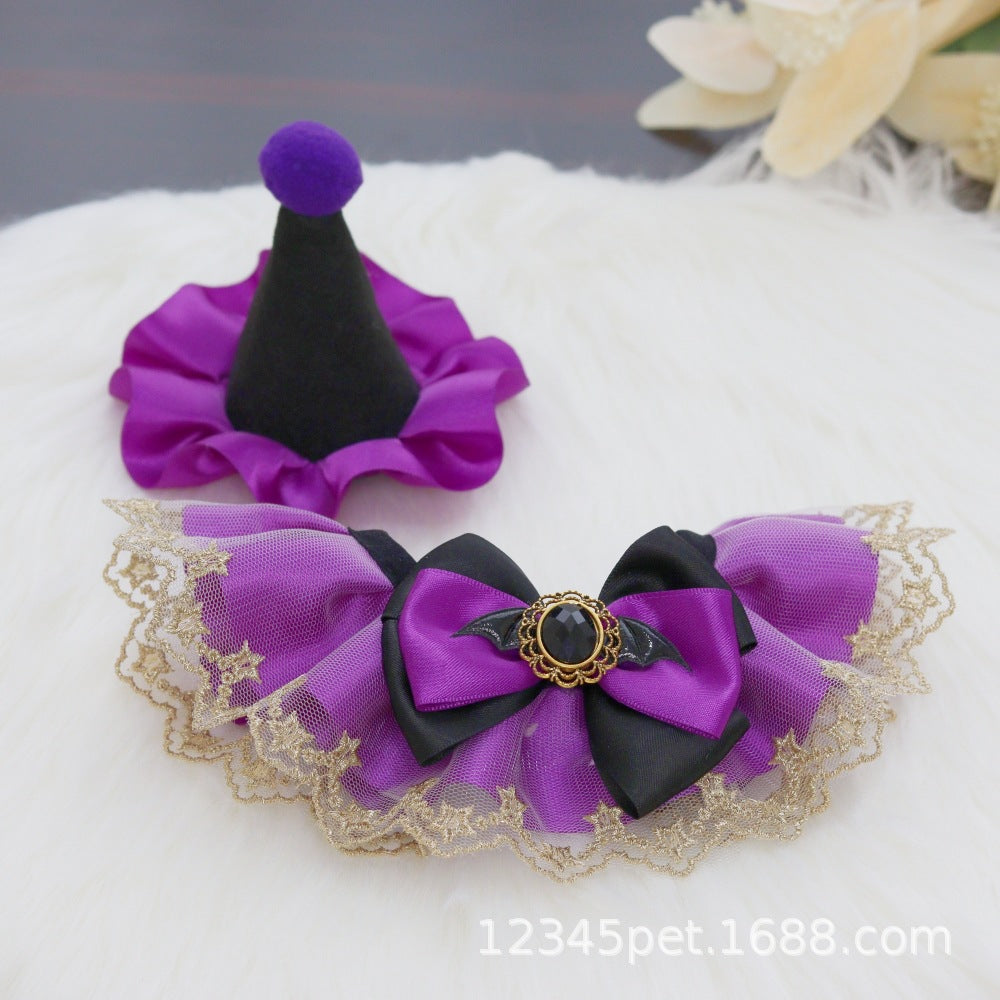 Wholesale  Pet Collar Pet Bib Bib Party Jewelry Hat Dog Cat Festival